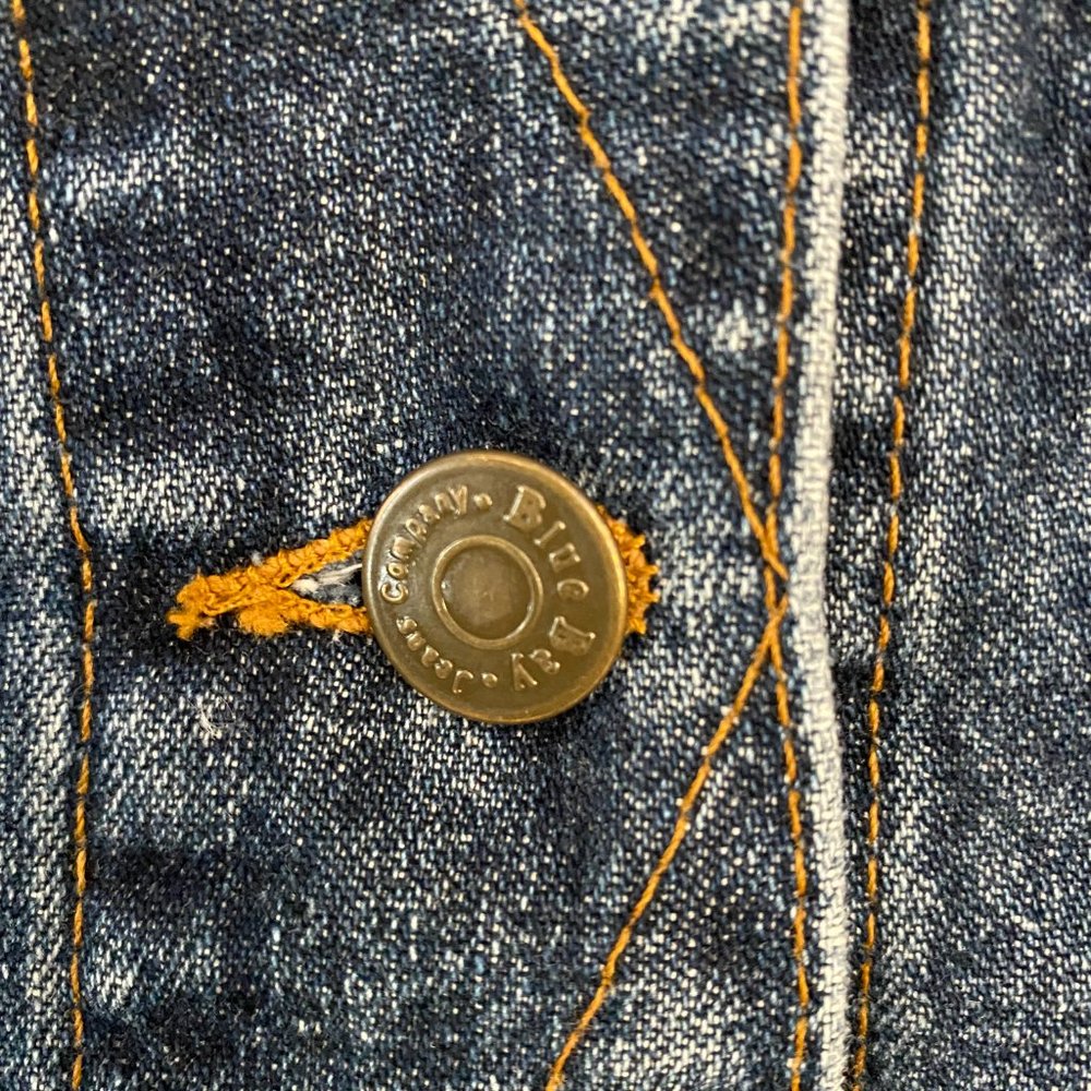 Blue Bay Jean Company Women's Denim Jacket Size Medium M Blue Jeans - Picture 5 of 6
